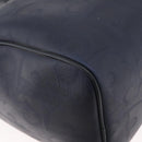 Christian Dior Trotter Canvas Hand Bag Navy Gold Auth bs35238-10