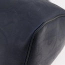 Christian Dior Trotter Canvas Hand Bag Navy Gold Auth bs35238-11