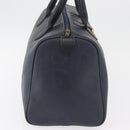 Christian Dior Trotter Canvas Hand Bag Navy Gold Auth bs35238-5