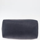 Christian Dior Trotter Canvas Hand Bag Navy Gold Auth bs35238-9
