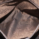 Salvatore Ferragamo Gancini Hand Bag Patent leather Dark Brown Auth bs35239-21