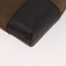 LOEWE Anagram Shoulder Bag Suede Brown Gold Auth bs35241-15