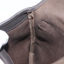 LOEWE Anagram Shoulder Bag Suede Brown Gold Auth bs35241-21