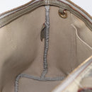 LOEWE Anagram Hand Bag PVC Gold Gray Auth bs35243-20