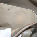LOEWE Anagram Hand Bag PVC Gold Gray Auth bs35243-11