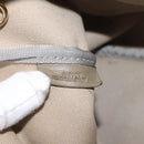 LOEWE Anagram Hand Bag PVC Gold Gray Auth bs35243-12