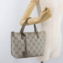 LOEWE Anagram Hand Bag PVC Gold Gray Auth bs35243-23