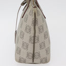 LOEWE Anagram Hand Bag PVC Gold Gray Auth bs35243-3