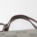 LOEWE Anagram Hand Bag PVC Gold Gray Auth bs35243-14