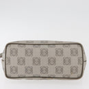 LOEWE Anagram Hand Bag PVC Gold Gray Auth bs35243-5