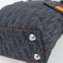 Christian Dior Trotter Canvas Hand Bag Blue Silver Auth bs35245A-12