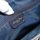 Christian Dior Trotter Canvas Hand Bag Blue Silver Auth bs35245A-16