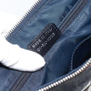 Christian Dior Trotter Canvas Hand Bag Blue Silver Auth bs35245A-23