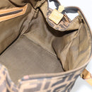 FENDI Zucca Canvas Hand Bag Black Brown Auth bs35246-17