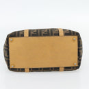 FENDI Zucca Canvas Hand Bag Black Brown Auth bs35246-9