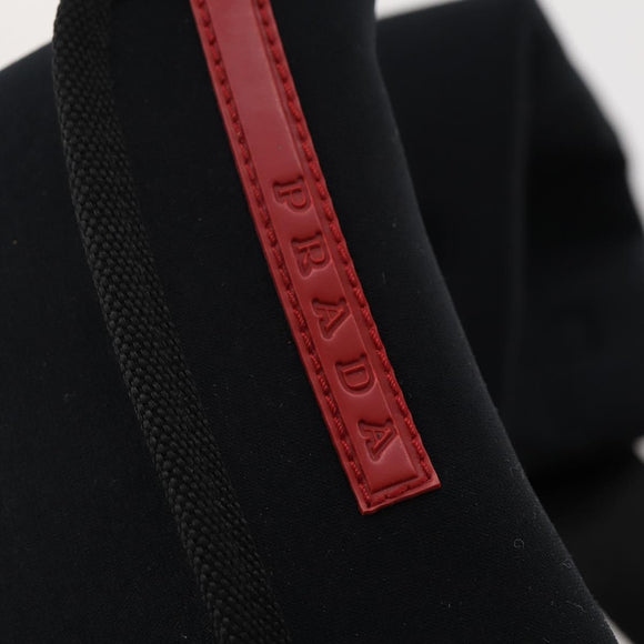 PRADA Sports Line Waist bag Nylon Black Auth bs35247A
