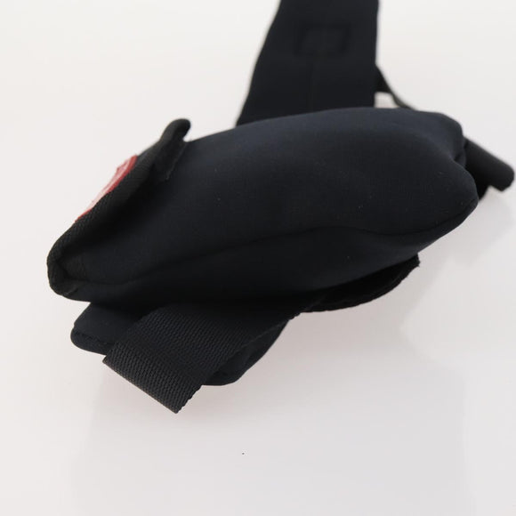 PRADA Sports Line Waist bag Nylon Black Auth bs35247A