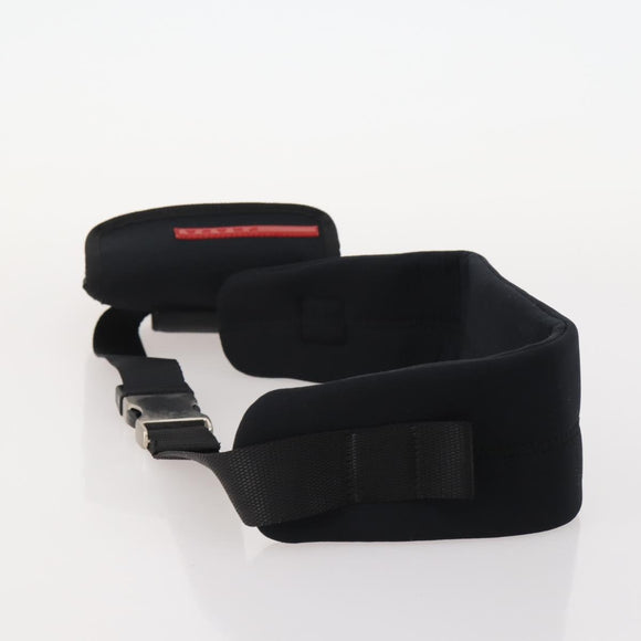 PRADA Sports Line Waist bag Nylon Black Auth bs35247A