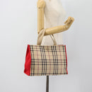 BURBERRY Nova Check Tote Bag Canvas Beige Auth bs35250-21