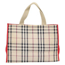 BURBERRY Nova Check Tote Bag Canvas Beige Auth bs35250-2
