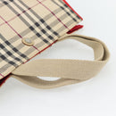 BURBERRY Nova Check Tote Bag Canvas Beige Auth bs35250-7