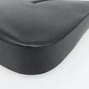 Salvatore Ferragamo Gancini Shoulder Bag Leather Black Silver Auth bs35252-15