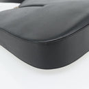 Salvatore Ferragamo Gancini Shoulder Bag Leather Black Silver Auth bs35252-16