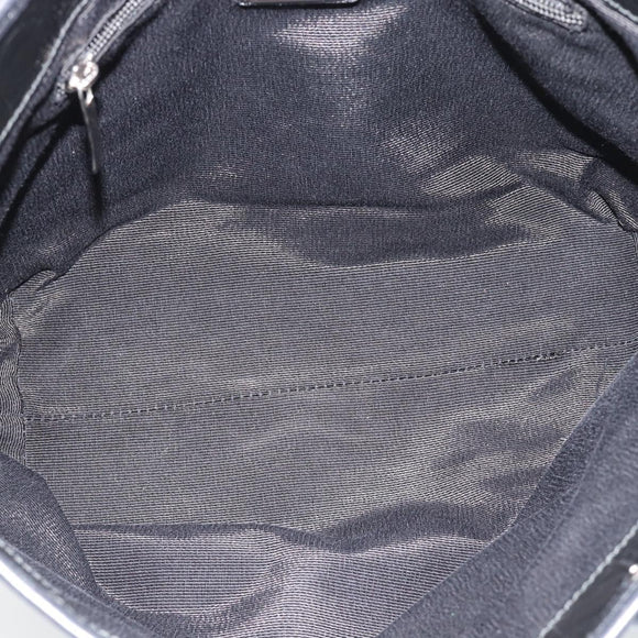 Salvatore Ferragamo Gancini Tote Bag Patent leather Black Silver Auth bs35253