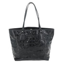 Salvatore Ferragamo Gancini Tote Bag Patent leather Black Silver Auth bs35253-2