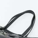 Salvatore Ferragamo Gancini Tote Bag Patent leather Black Silver Auth bs35253-8