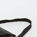 PRADA Schoudertas Leer Bruin Zilver Auth bs35255-8