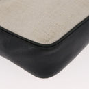 SAINT LAURENT Umhängetasche beschichtete Canvas Silber Beige Original bs35257-14