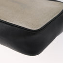 SAINT LAURENT Umhängetasche beschichtete Canvas Silber Beige Original bs35257-17