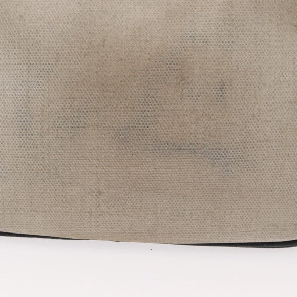 SAINT LAURENT Umhängetasche beschichtete Canvas Silber Beige Original bs35257