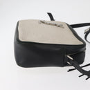 SAINT LAURENT Umhängetasche beschichtete Canvas Silber Beige Original bs35257-4