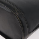 VALENTINO Shoulder Bag Leather Black Gold Auth bs35258-14