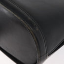 VALENTINO Shoulder Bag Leather Black Gold Auth bs35258-16