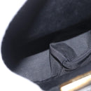 VALENTINO Shoulder Bag Leather Black Gold Auth bs35258-10