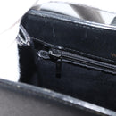 VALENTINO Shoulder Bag Leather Black Gold Auth bs35258-21