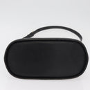 VALENTINO Shoulder Bag Leather Black Gold Auth bs35258-5