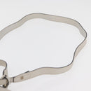 BVLGARI Hand Bag Leather 2way Silver Auth bs35260A-14