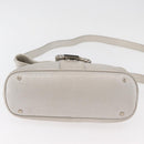 BVLGARI Hand Bag Leather 2way Silver Auth bs35260A-5