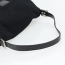 FENDI Mamma Baguette Shoulder Bag Jersey Black Silver Auth bs35262-7