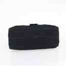 FENDI Mamma Baguette Shoulder Bag Jersey Black Silver Auth bs35262-5