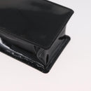 Gianni Versace Chain Shoulder Pouch Patent leather Black Gold Auth bs35263-10
