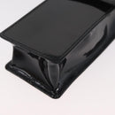Gianni Versace Chain Shoulder Pouch Patent leather Black Gold Auth bs35263-11