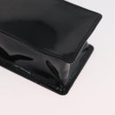 Gianni Versace Chain Shoulder Pouch Patent leather Black Gold Auth bs35263-12