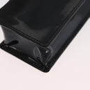 Gianni Versace Chain Shoulder Pouch Patent leather Black Gold Auth bs35263-13