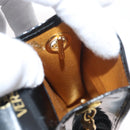 Gianni Versace Chain Shoulder Pouch Patent leather Black Gold Auth bs35263-18