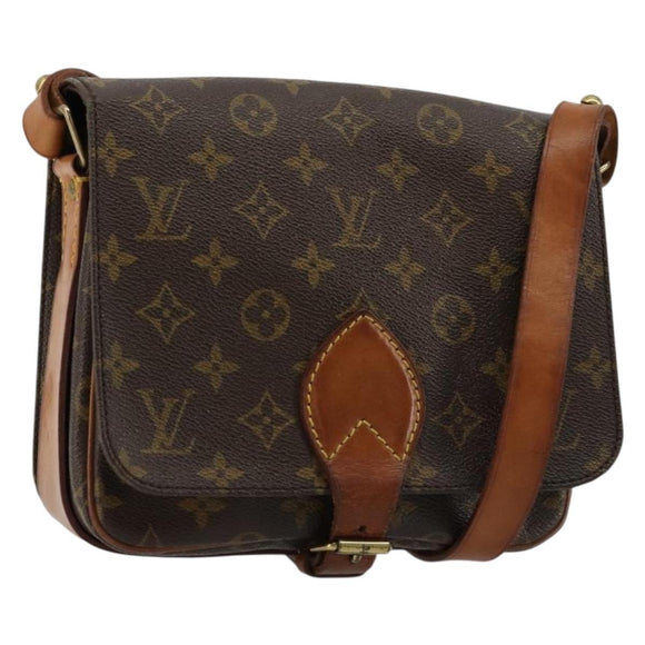 LOUIS VUITTON Monogram Cartouchiere MM Shoulder Bag M51253 LV Auth bs35264